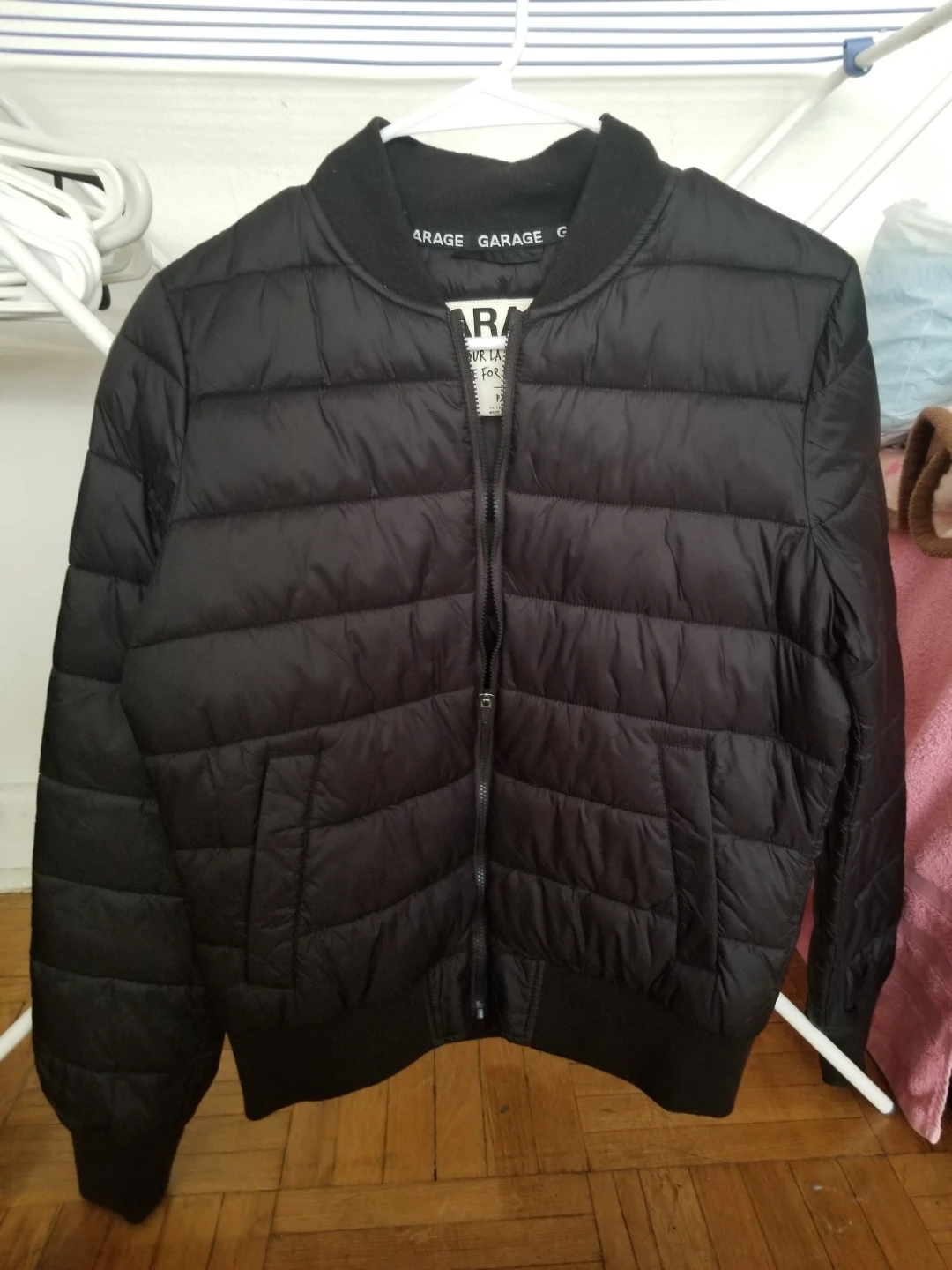 Garage Black Puffer Bomber Jacket - photo 2
