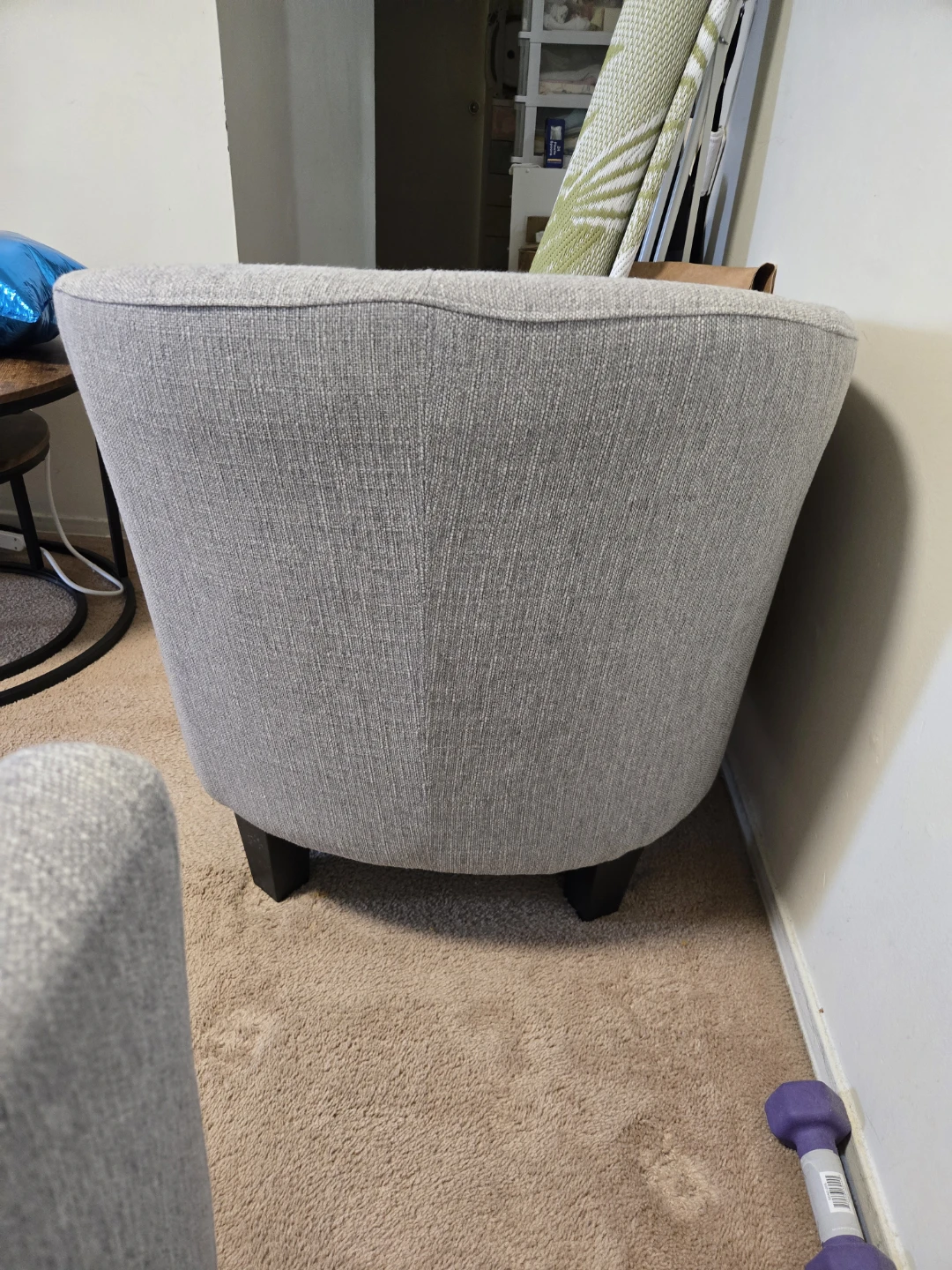 MOVING OUT SALE!! Grey Fabric Club Chair (Set of 2) - photo 4