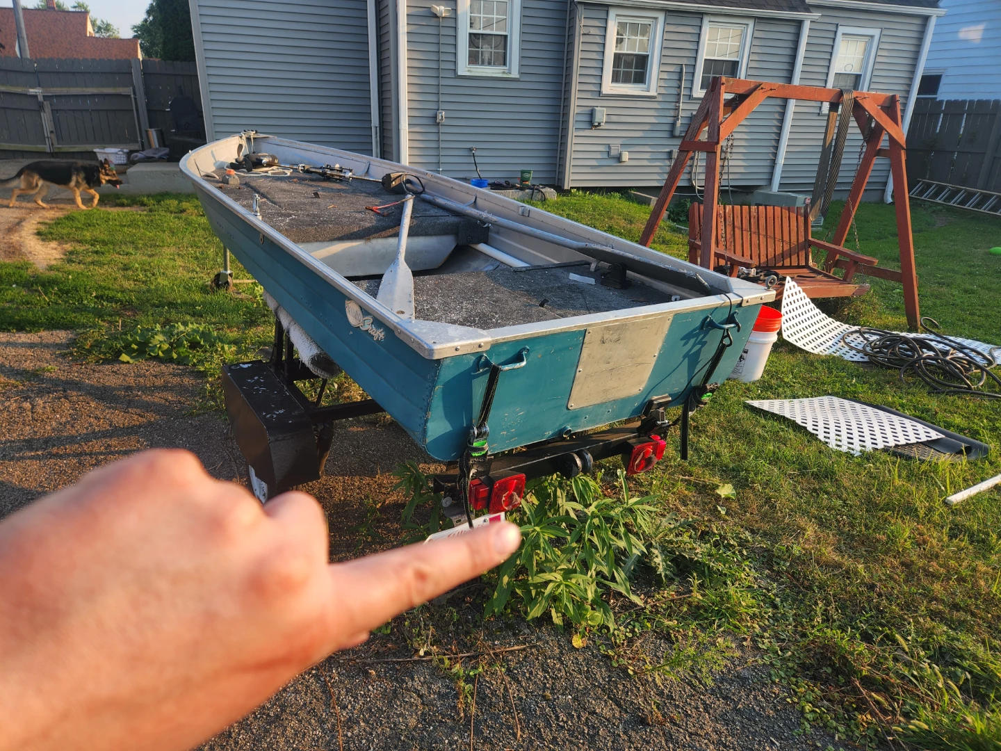 Aluminum Fishing Boat on Trailer - photo 2