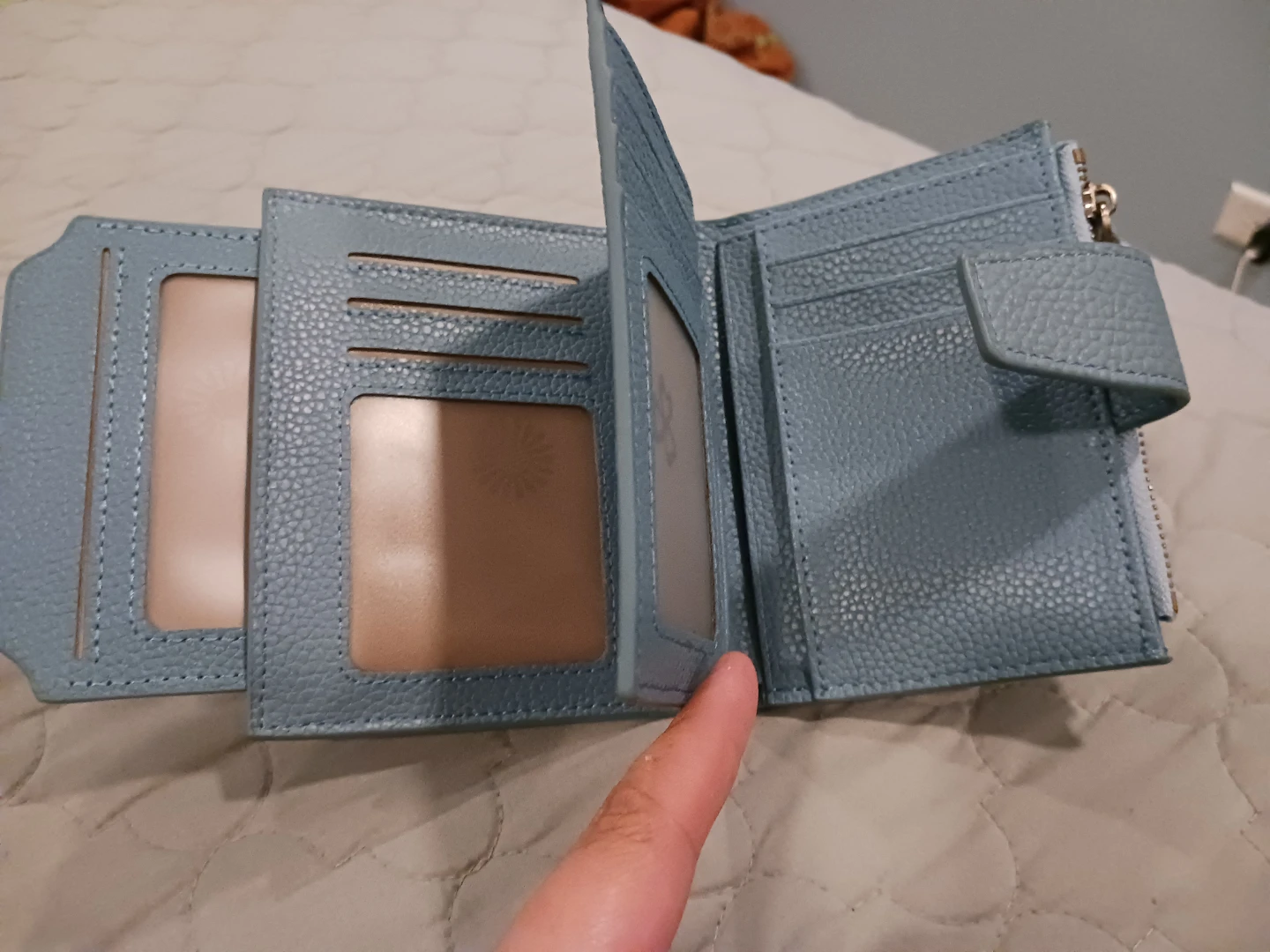 Blue Trifold Wallet - photo 3
