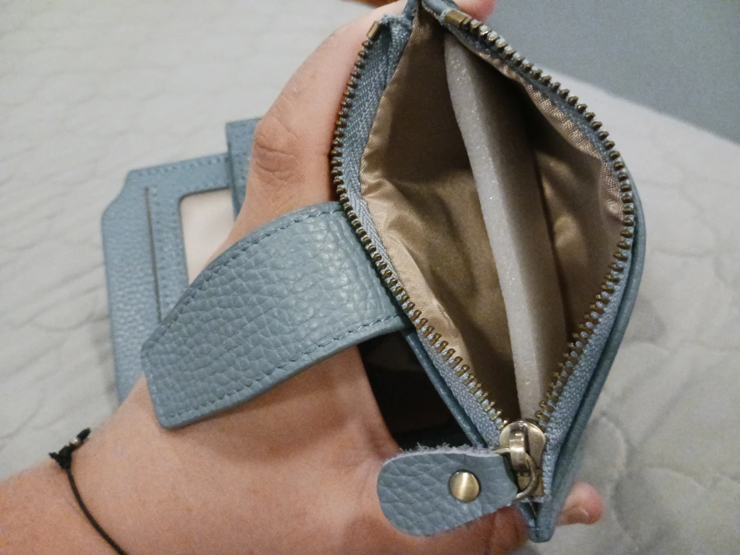Blue Trifold Wallet - photo 4