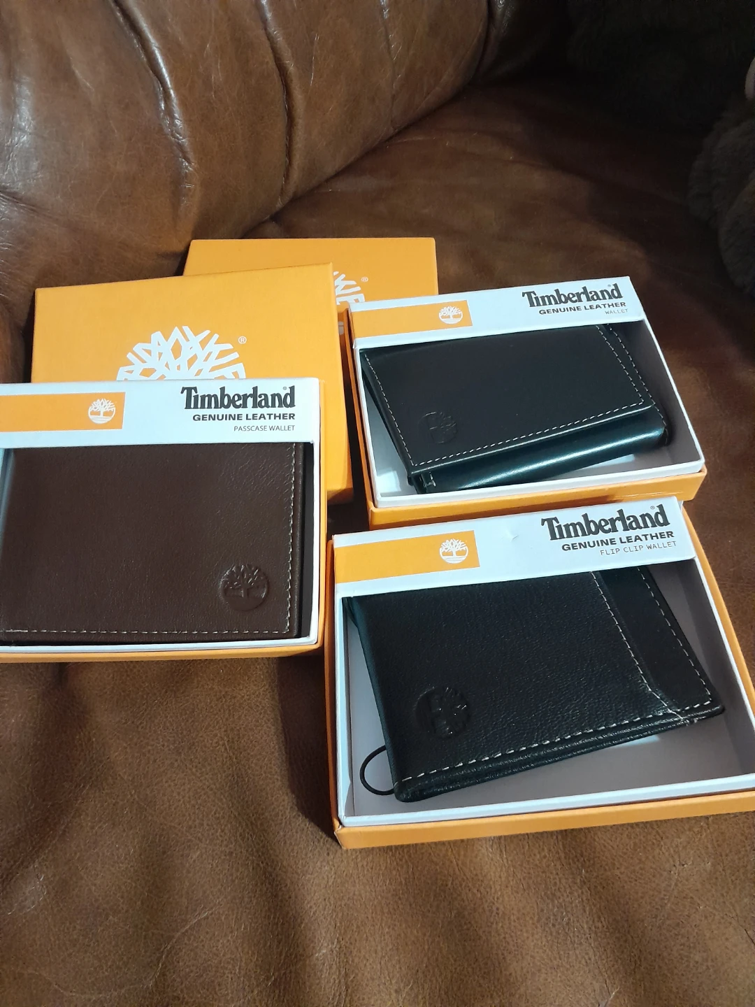 Timberland Genuine Leather Wallets (Black and Brown) - photo 5