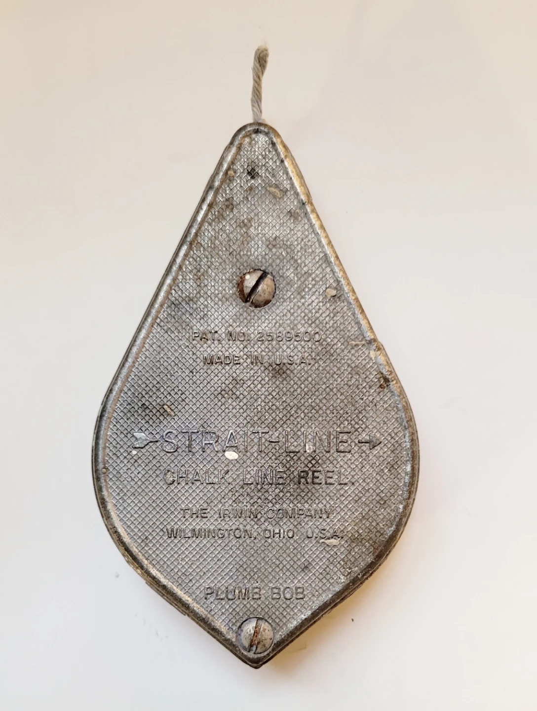 Irwin Vintage Strait-Line Chalk Line Reel Plumb Bob - photo 2
