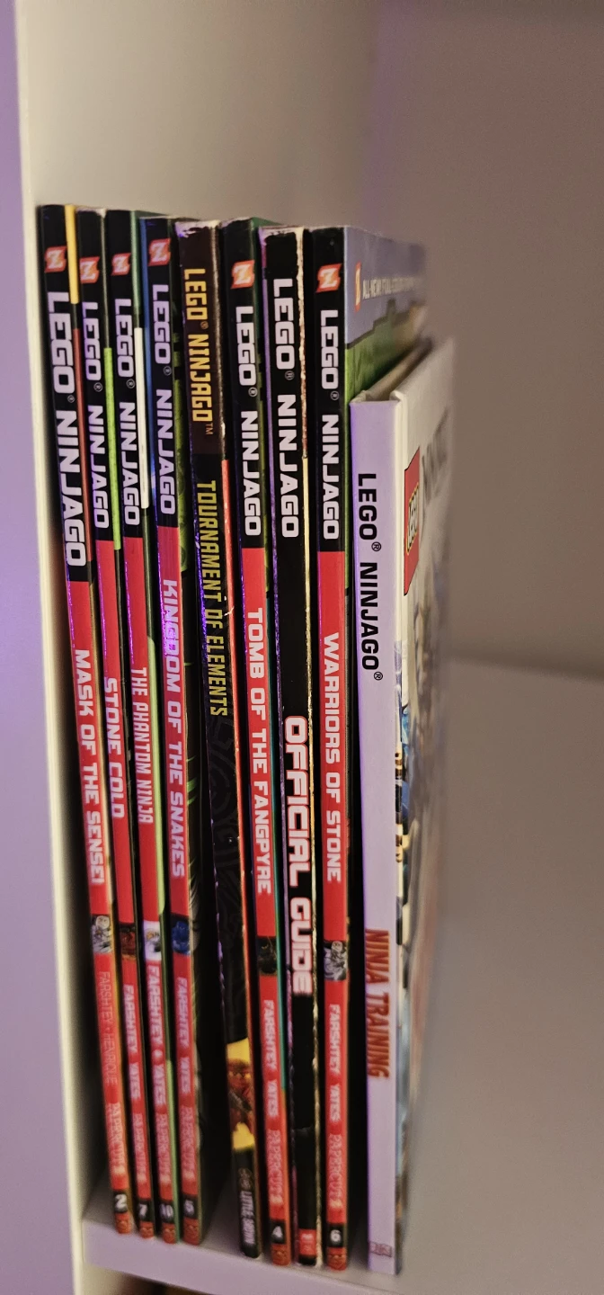 9 LEGO Ninjago Books (includes Official Guide Book)