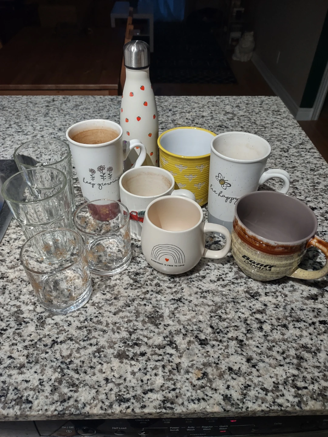 Assorted Mugs and Glasses Set