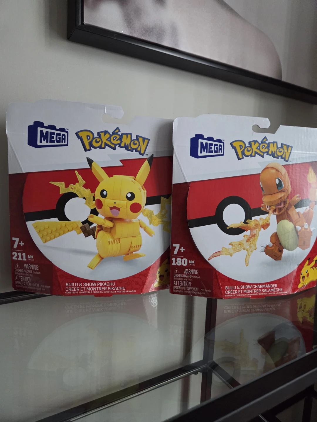 Mega Construx Pokemon Build & Show Pikachu & Charmander Sets