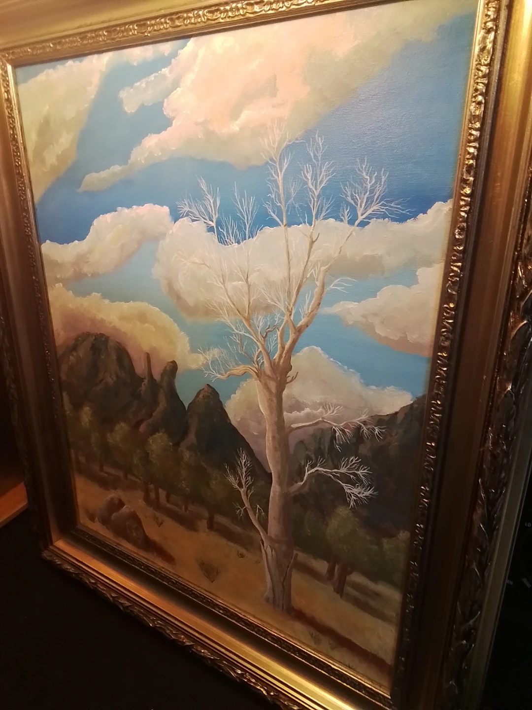 Oil on Canvas Landscape Painting Signed AZ 21x25" - photo 4