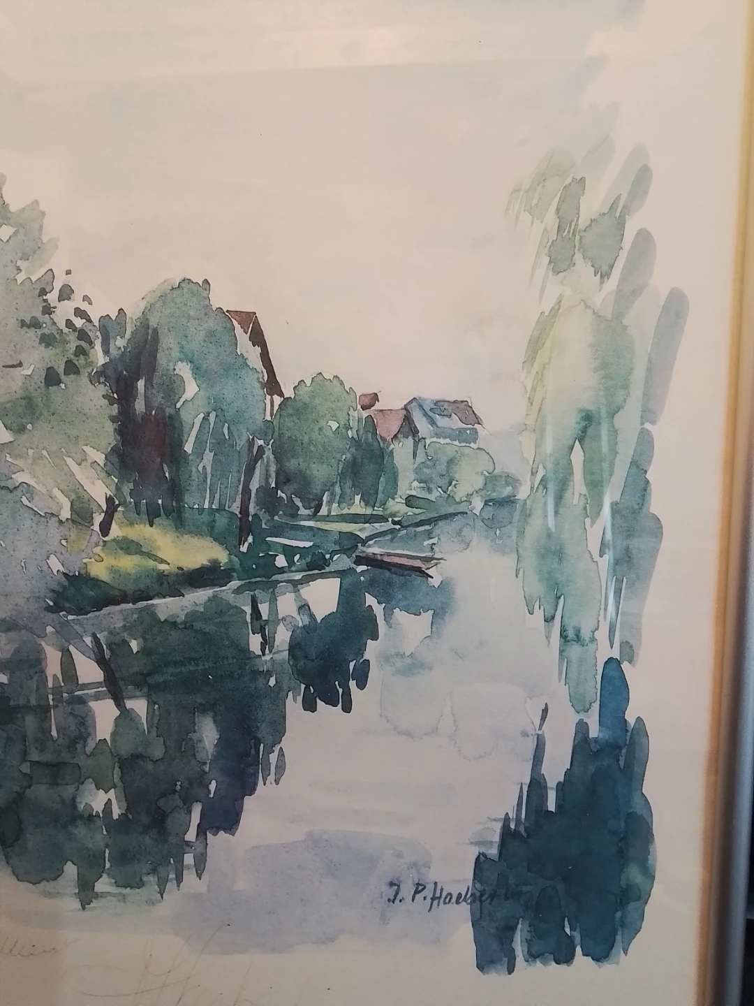 Watercolour painting "Auberge de l'Ill" by J. P. Haeberlin - photo 3