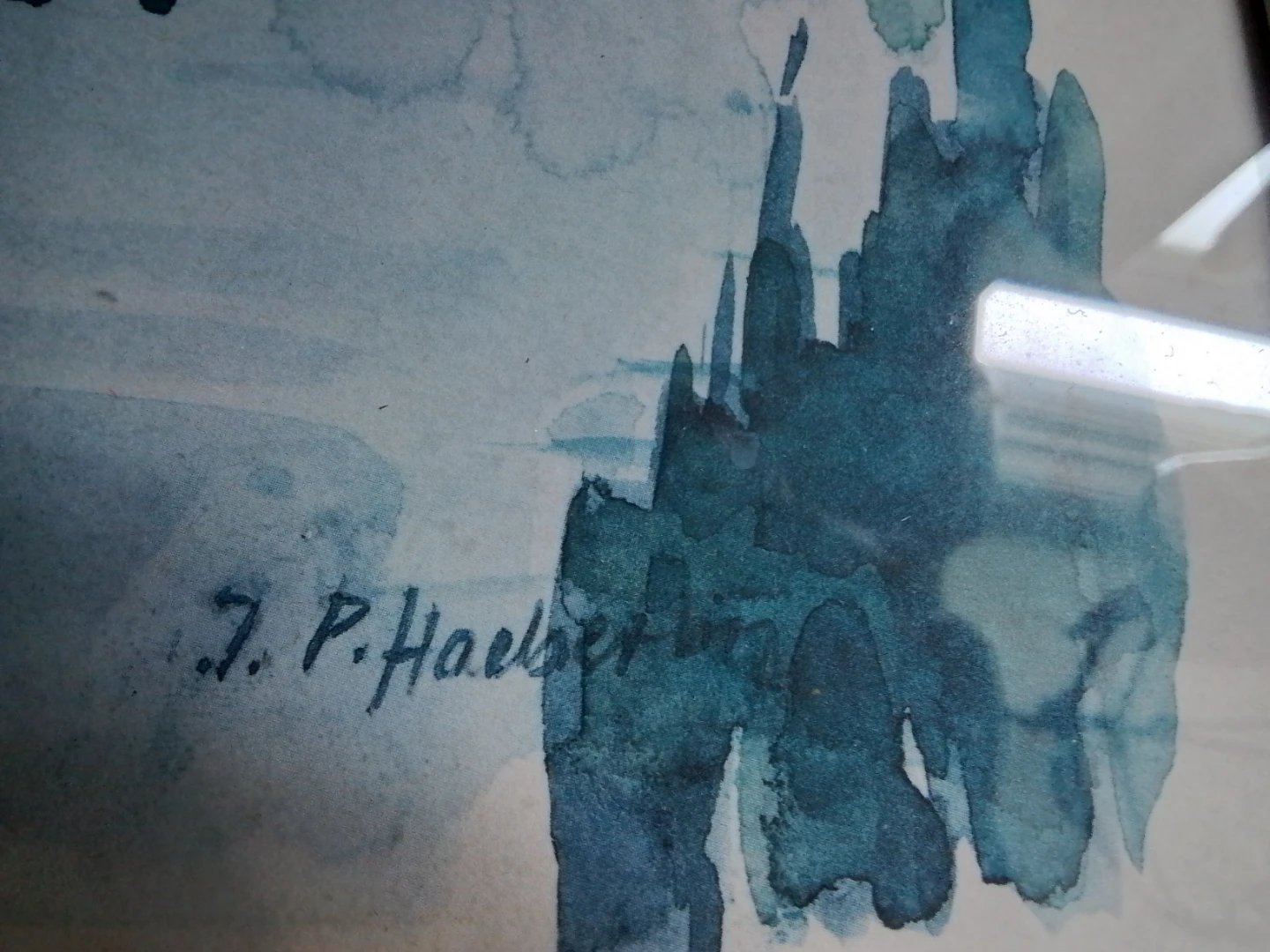 Watercolour painting "Auberge de l'Ill" by J. P. Haeberlin - photo 4