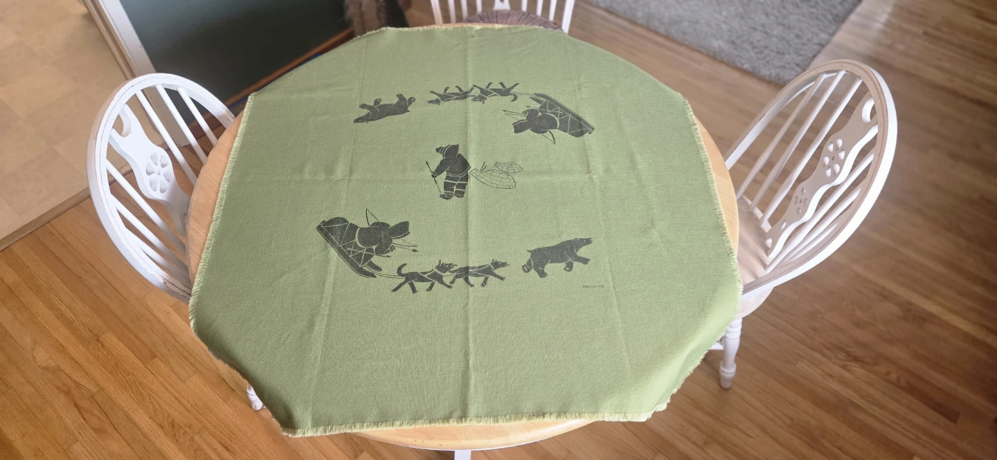 *SOLD* Mona Ohoveluk Inuit Tablecloth
