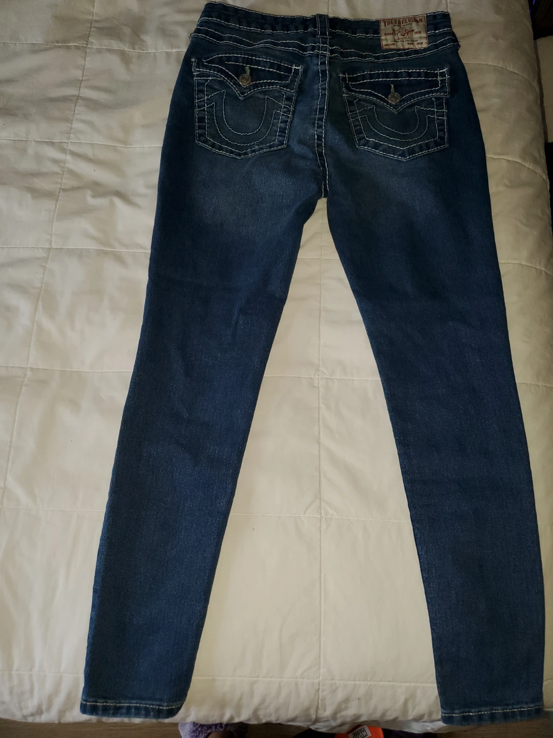True Religion Jennie Curvy Mid Rise Super Skinny Jeans Size 31 - photo 2