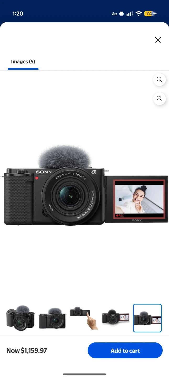 Sony Alpha ZV-E10 Mirrorless Camera with 16-50mm Lens
