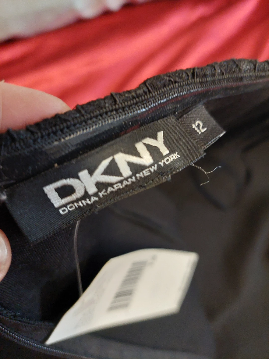 DKNY Black Lace Strapless Dress Size 12 - photo 4