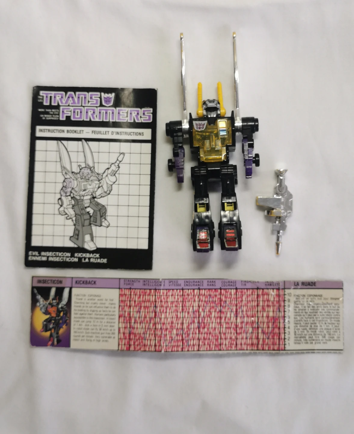 Transformers G1 Insecticon Kickback Action Figure