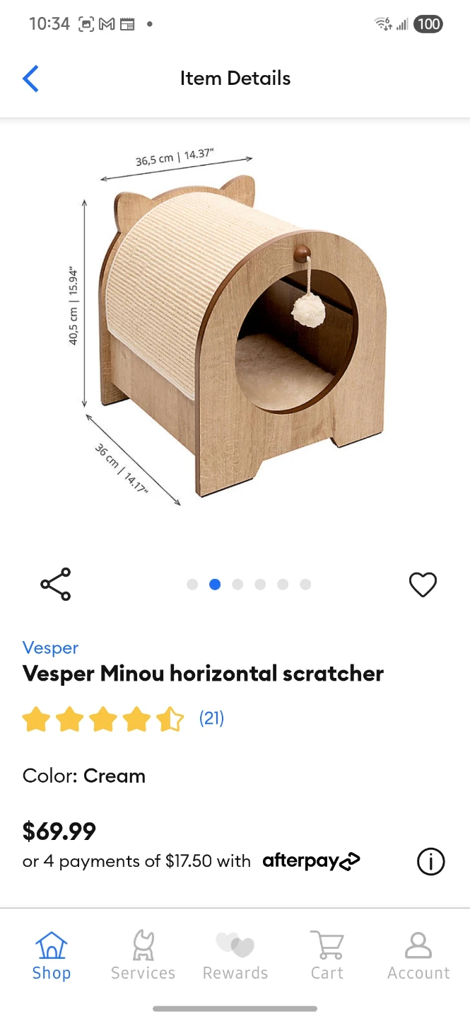 Vesper Minou Horizontal Scratcher Cat Bed - photo 4