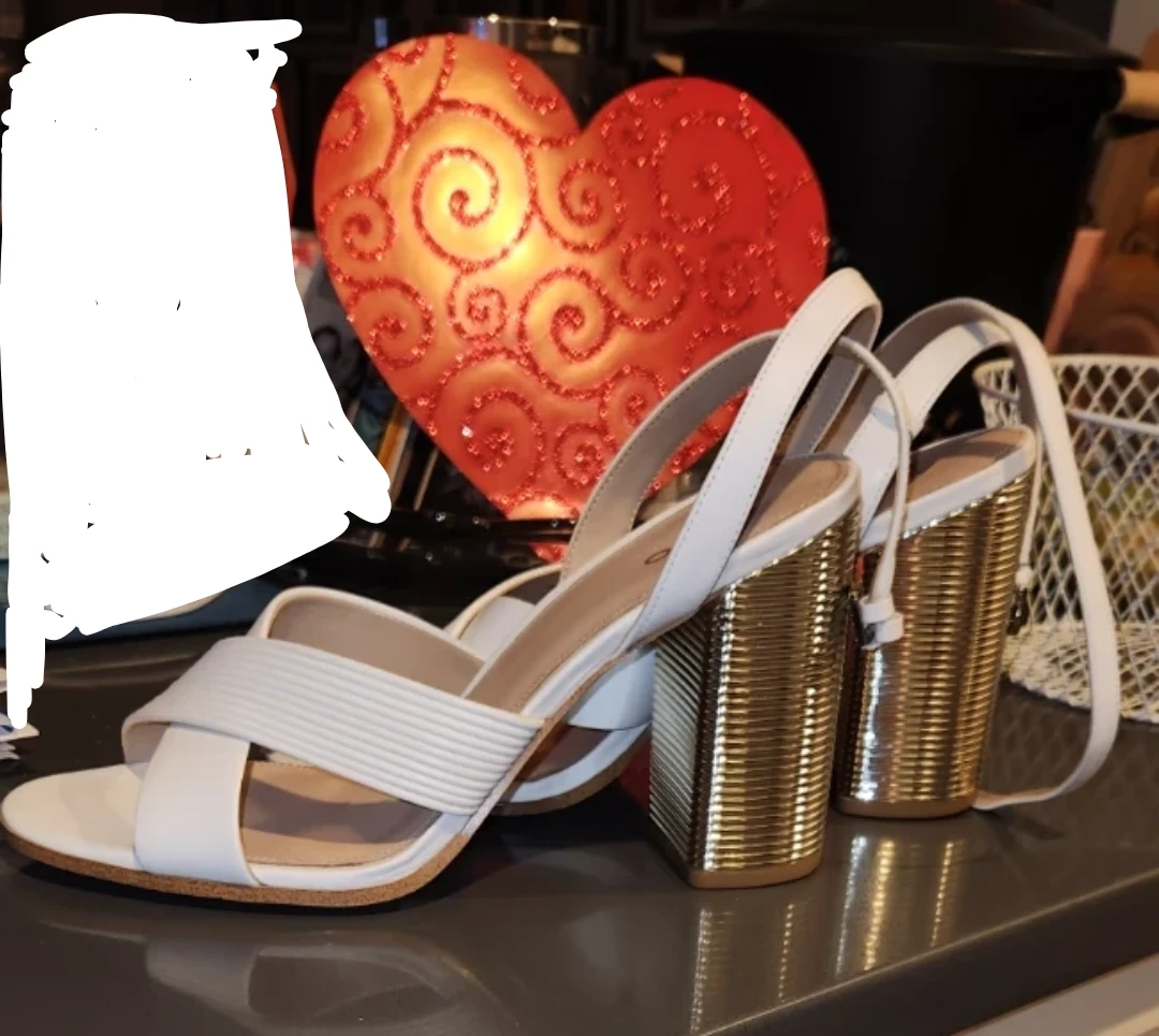 ALDO Women's White Strappy Wedge Sandals Size 10 - photo 5