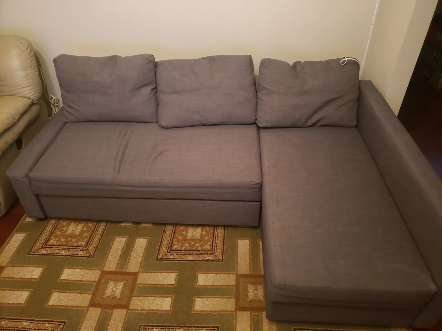 Grey Sectional Sofa Bed with Storage - photo 4