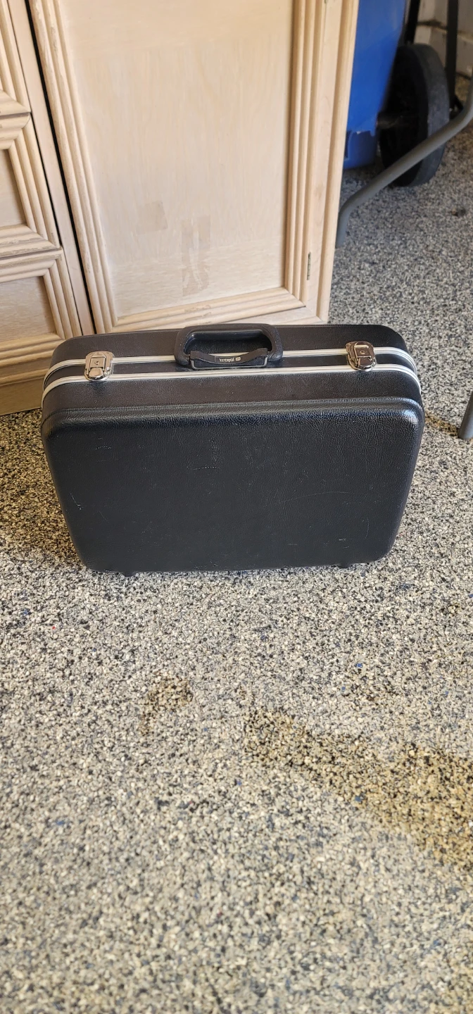 Black Briefcase/Case with Silver Trim - photo 2