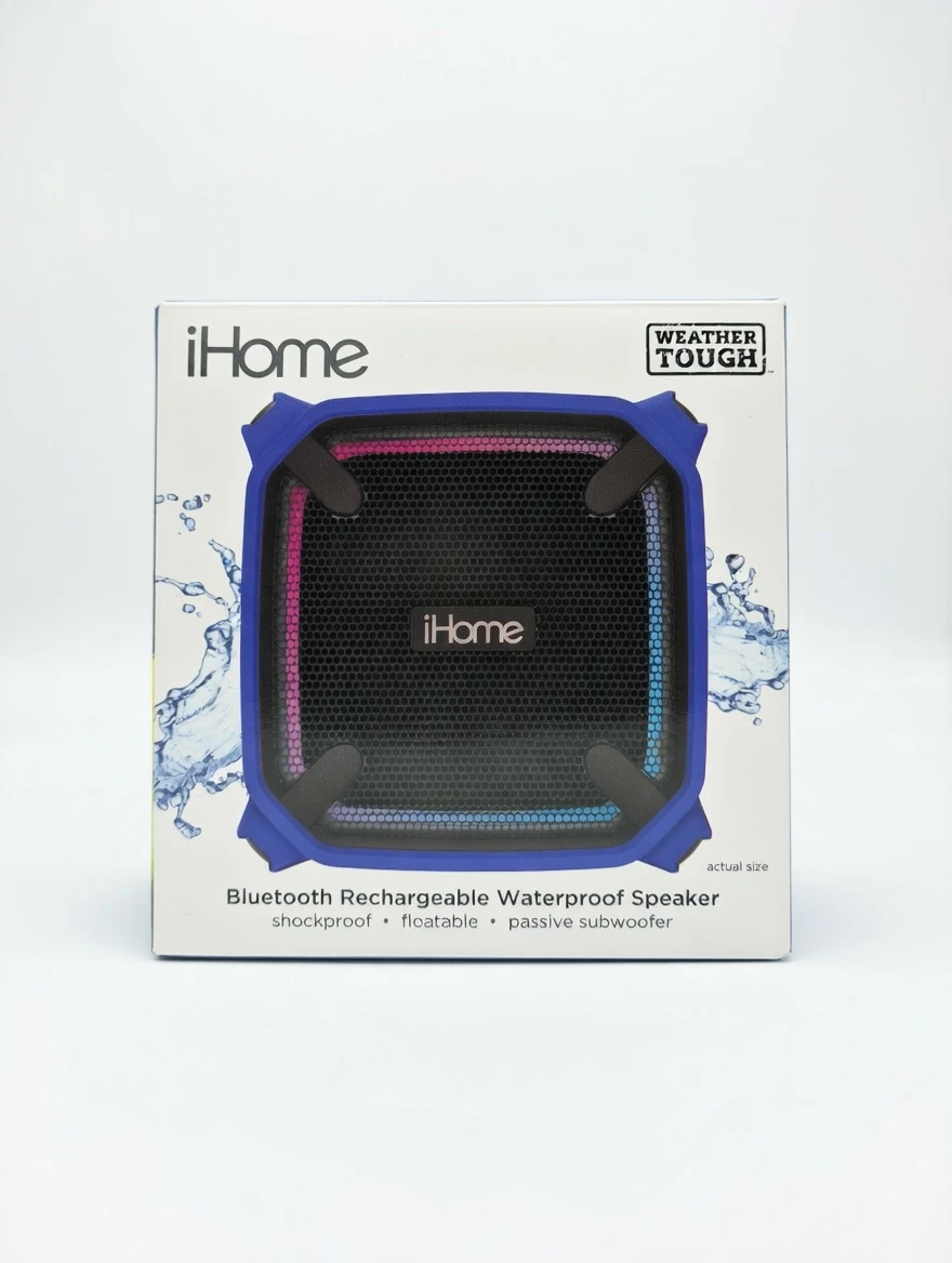 iHome Bluetooth Rechargeable Waterproof Speaker lightly used