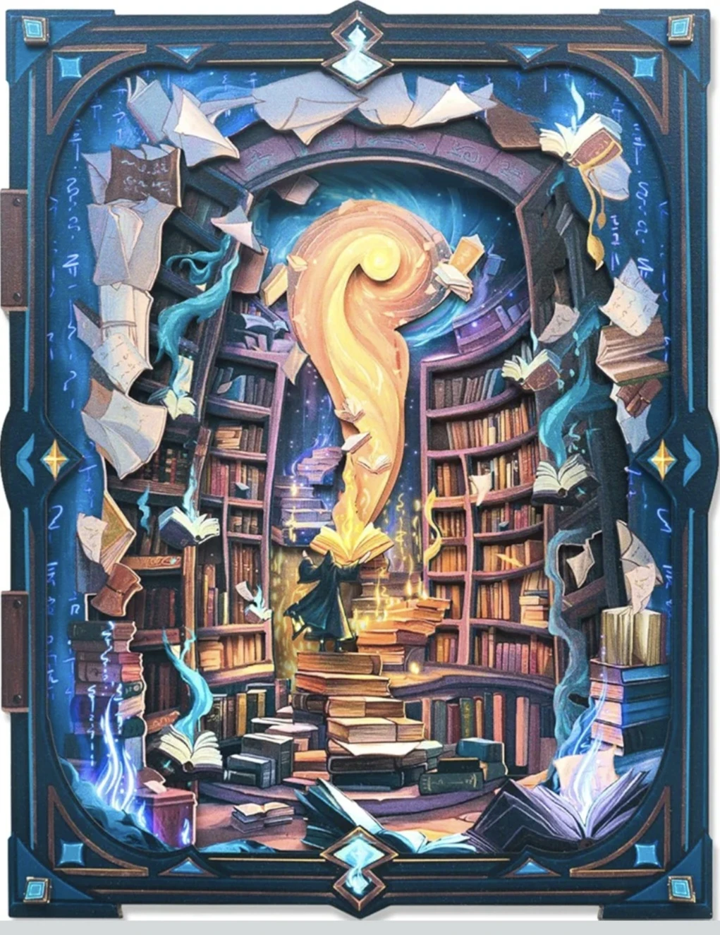 Endless Limit 3D Puzzle Wall Art, Witchy,  Spooky Home. 9"x10" - photo 2