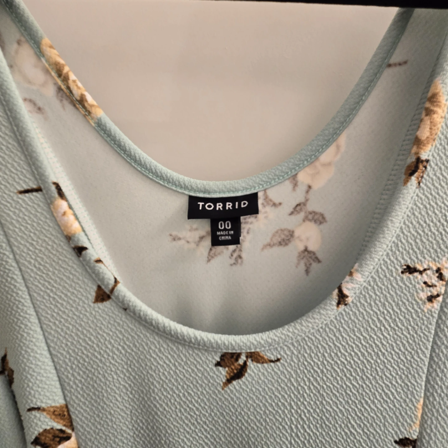 Torrid Light Blue Floral Dress Size 00 - photo 2