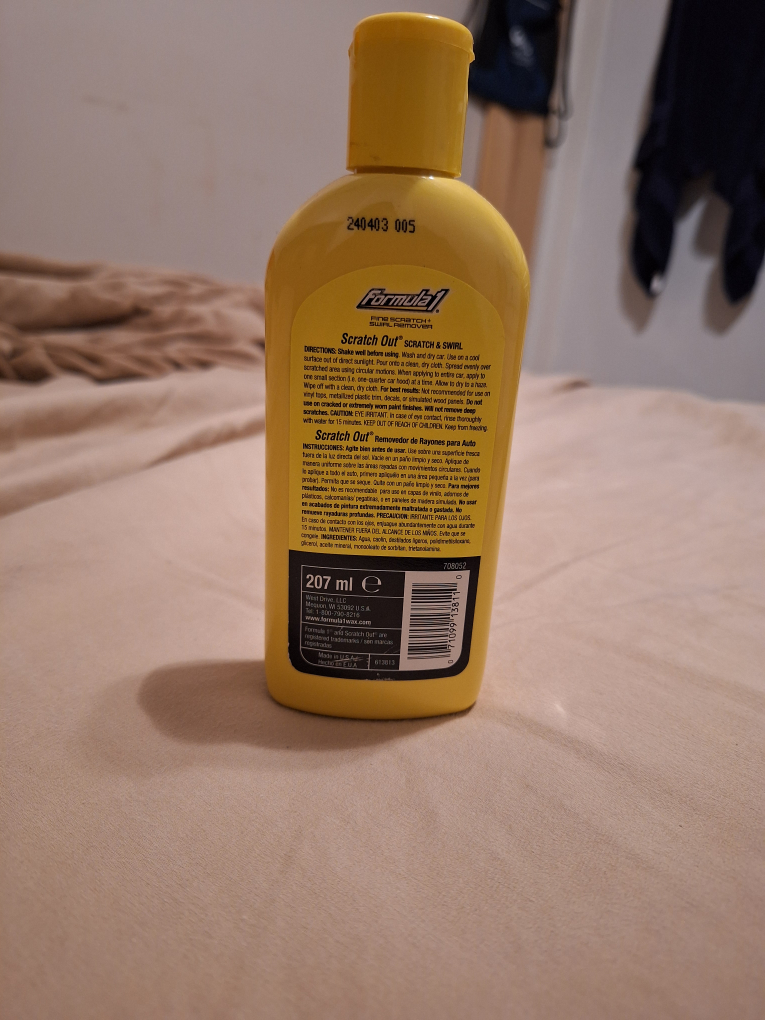 Formula 1 Scratch Out Fine Scratch & Swirl Remover 7 FL OZ - photo 2
