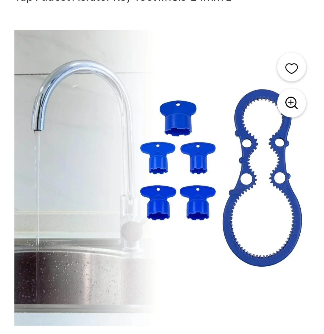 Cache Sink Water Faucet Aerator Key Removal Wrench Tap Faucet - photo 3