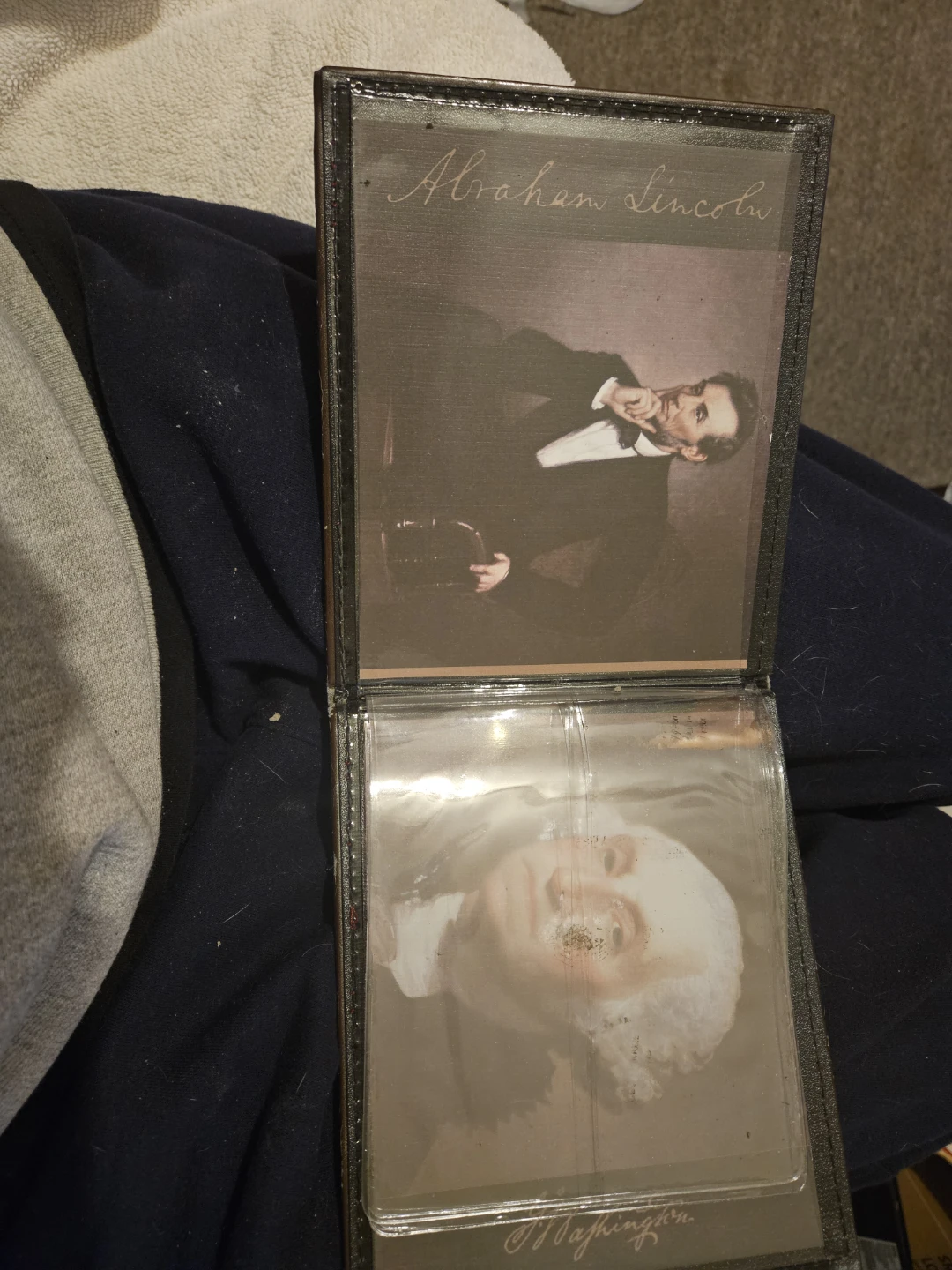 Abraham Lincoln & George Washington Portrait Display - photo 2