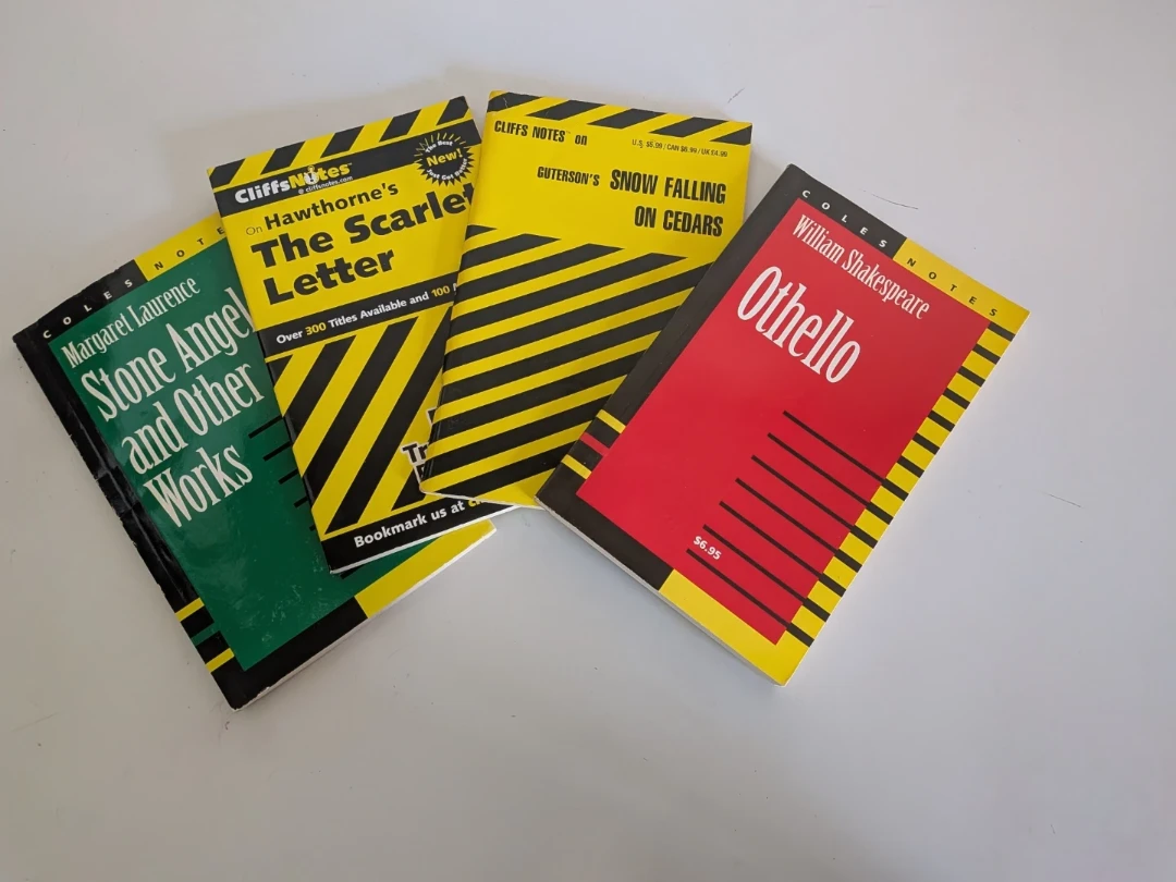 Bundle of 4 Cliff's Notes and Cole's Notes - photo 3