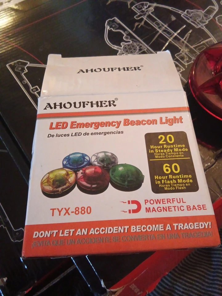 Ahoufher LED Emergency Beacon Light TYX-880 Red - photo 2