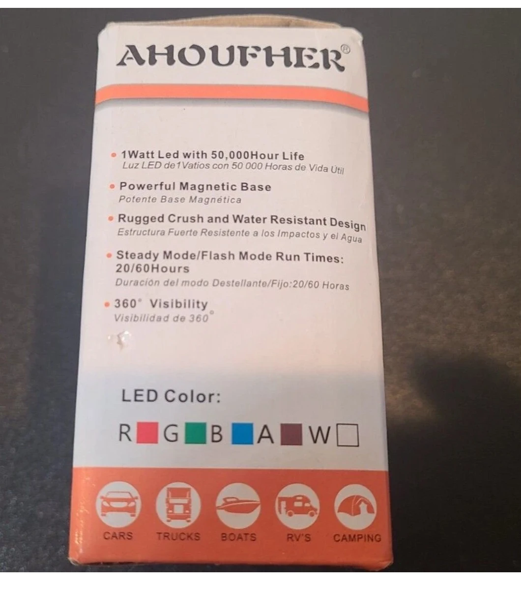 Ahoufher LED Emergency Beacon Light TYX-880 Red - photo 5