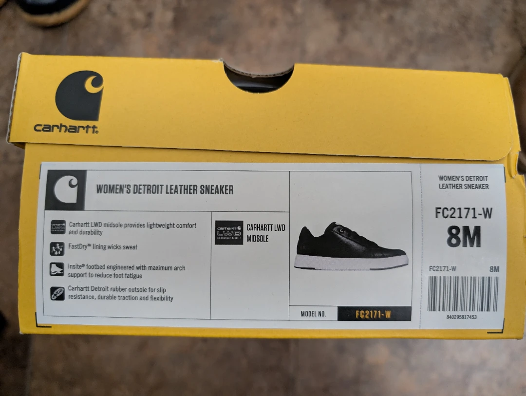 Brand New Carhartt Women's Detroit Leather Sneaker Size 8 - photo 4