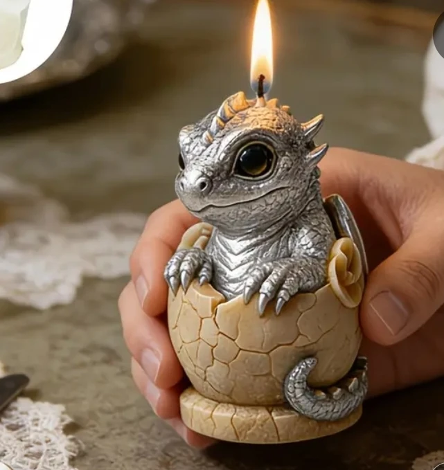 Bougie dragon bébé dans un oeuf - photo 2