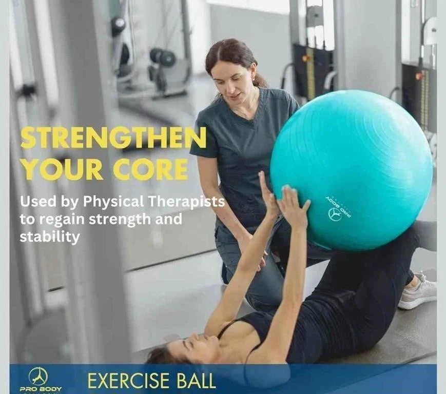 PRO BODY Turquoise Exercise Ball New