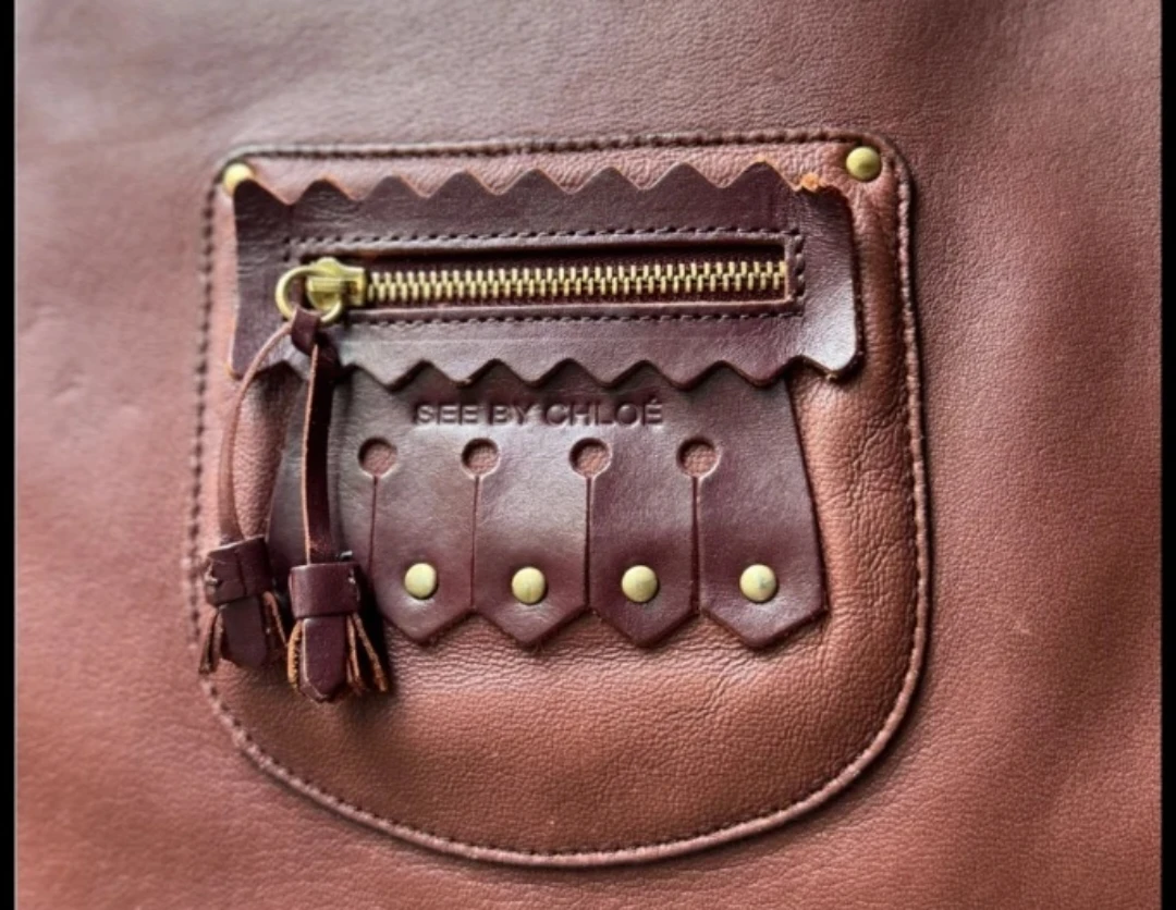 Chloé Leather Messenger Shoulder Bag - photo 4