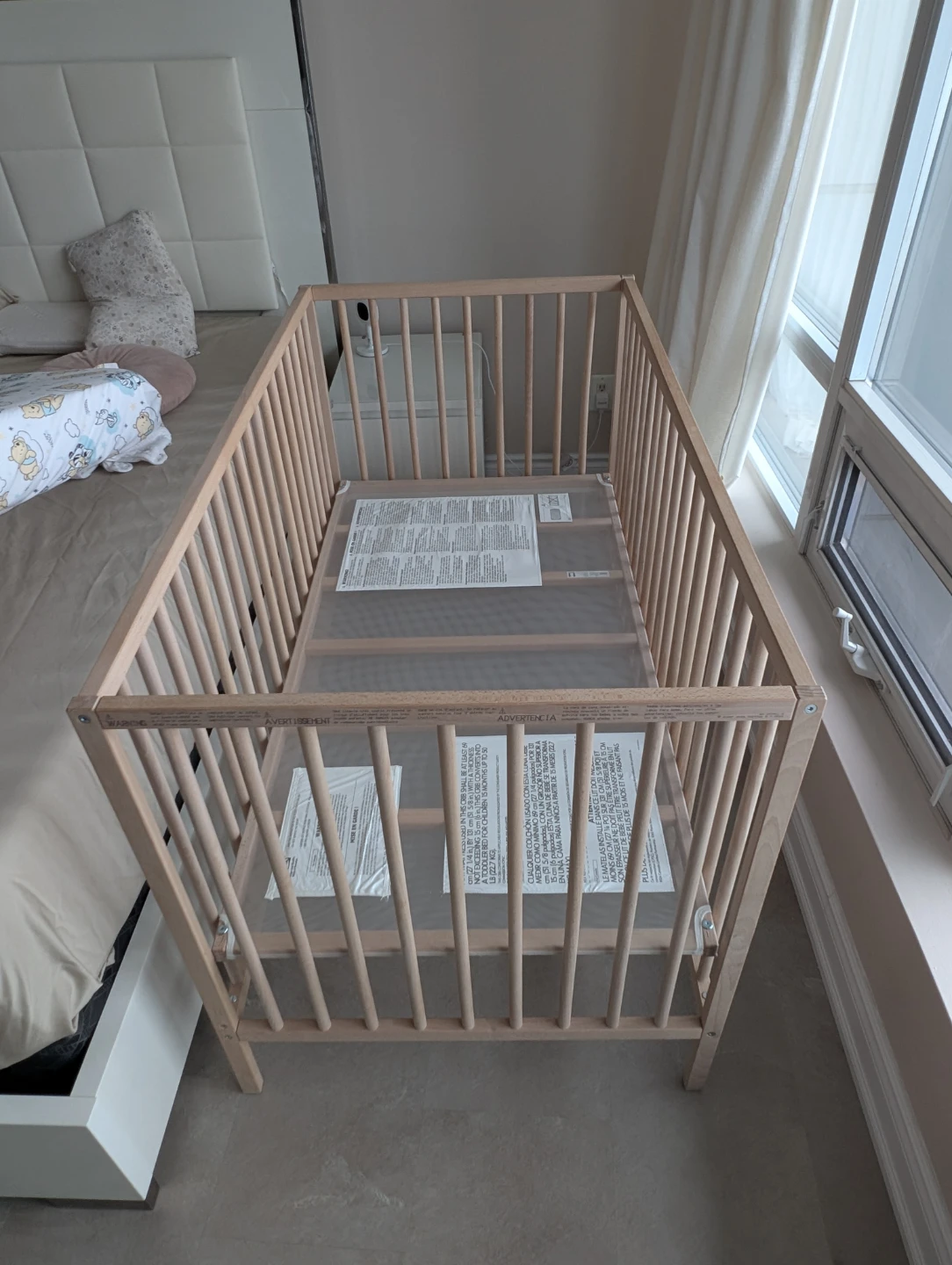 IKEA Sniglar Wooden Baby Crib