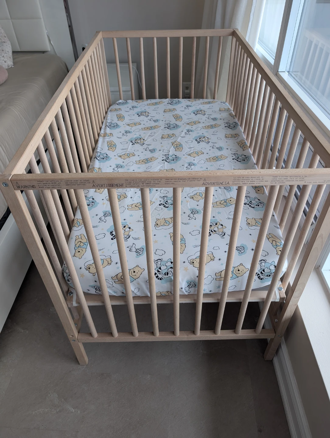 IKEA Sniglar Wooden Baby Crib - photo 2
