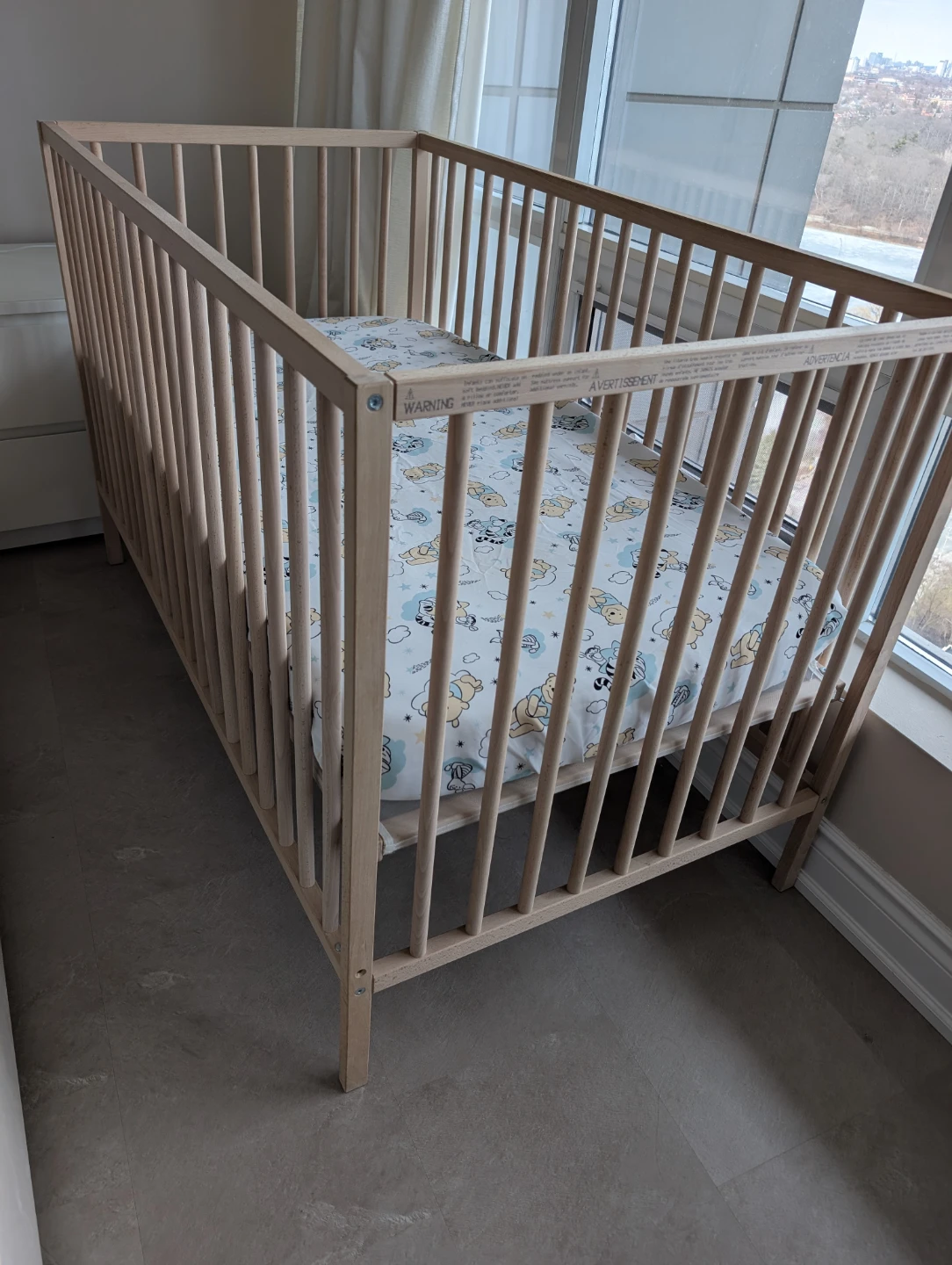 IKEA Sniglar Wooden Baby Crib - photo 3