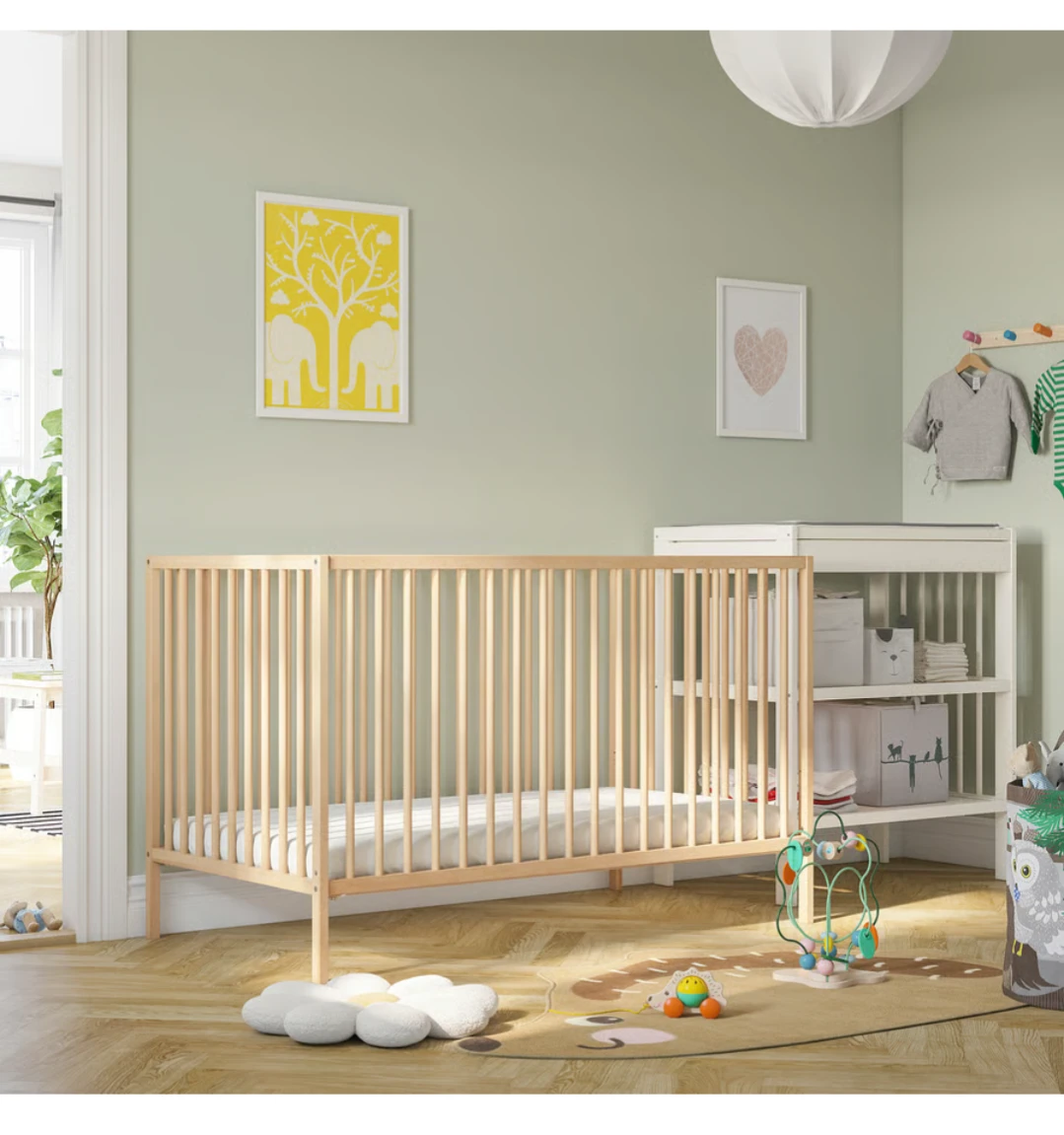 IKEA Sniglar Wooden Baby Crib - photo 5