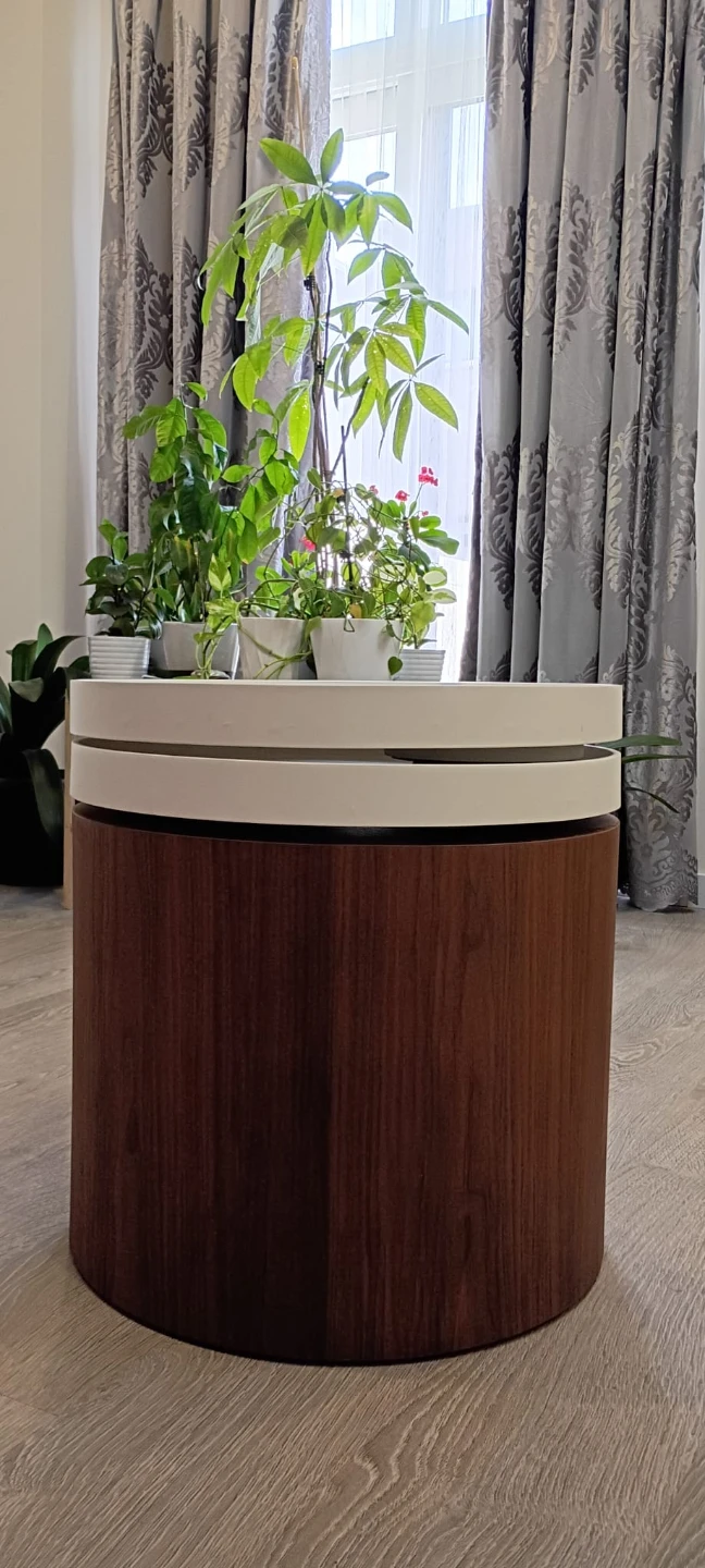 Structube Modern Swivel Coffee Table – Round Rotating Top - photo 3