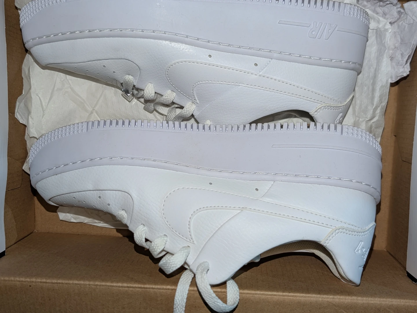 Nike Air Force 1 Sage Low Platform Sneakers White - photo 2
