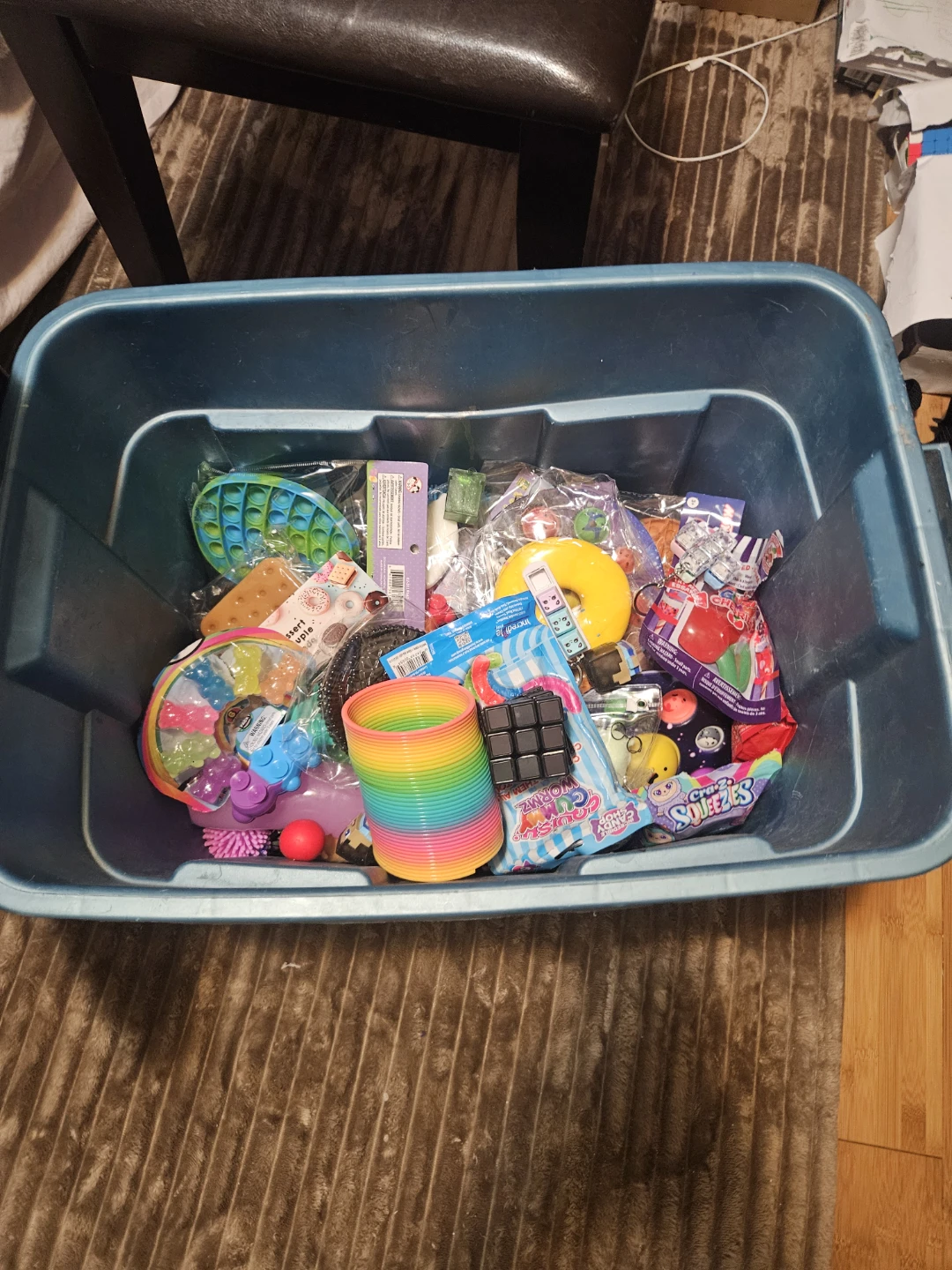Large Bin Full of Fidget Toys
