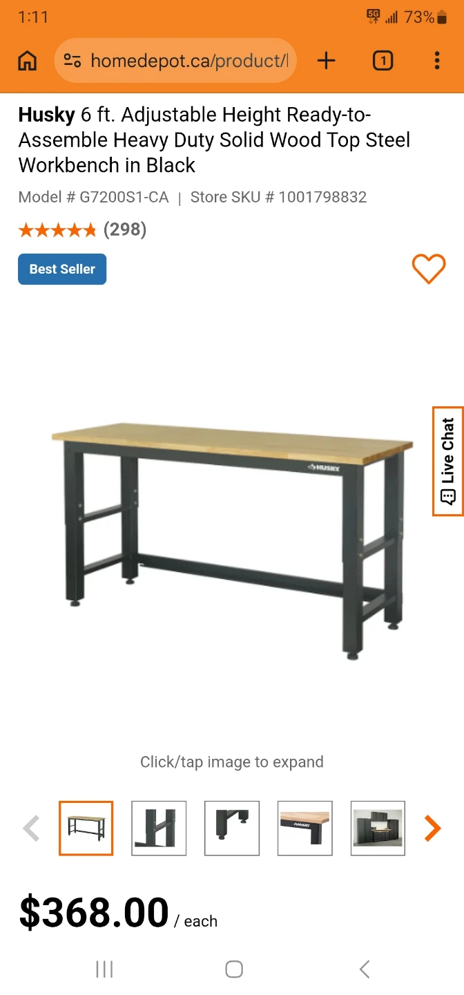 Husky Workbench Top