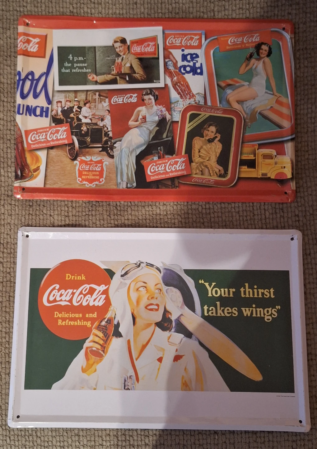 Coca-Cola Collectible Metal Signs