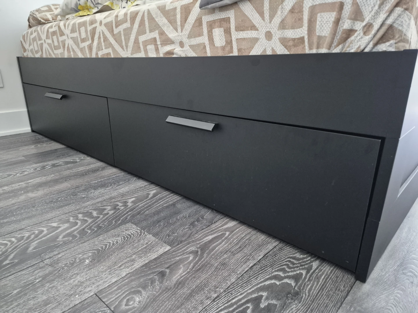 IKEA Brimnes bed with 4 storage drawers-Move out sale - photo 3