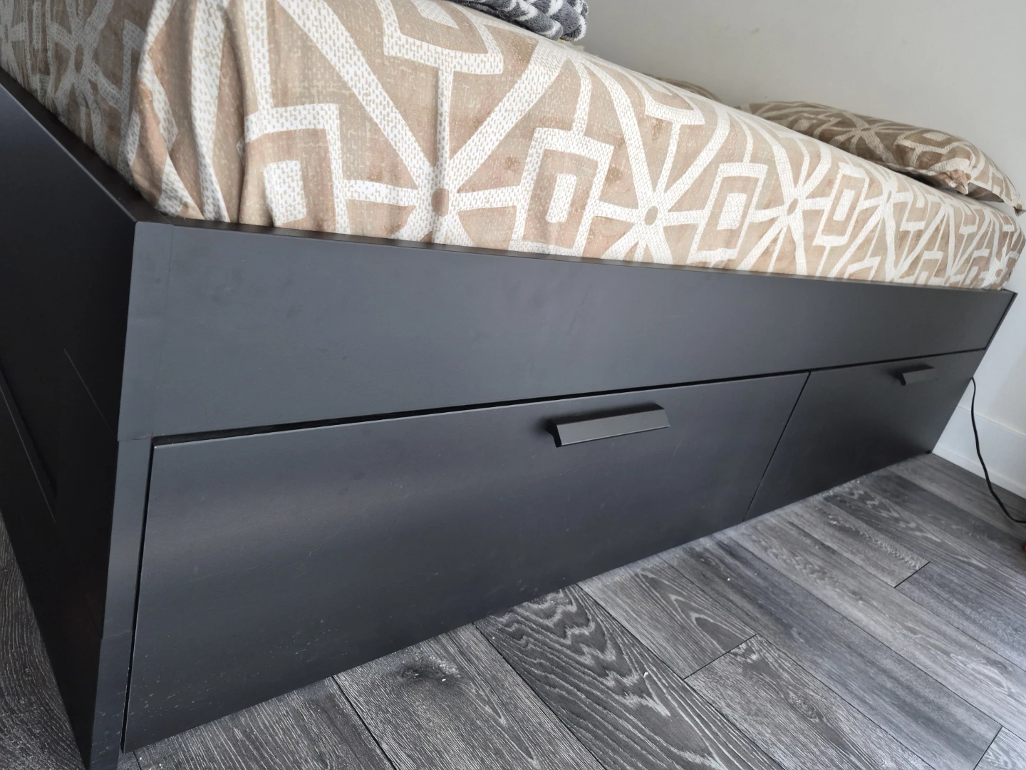 IKEA Brimnes bed with 4 storage drawers-Move out sale - photo 5