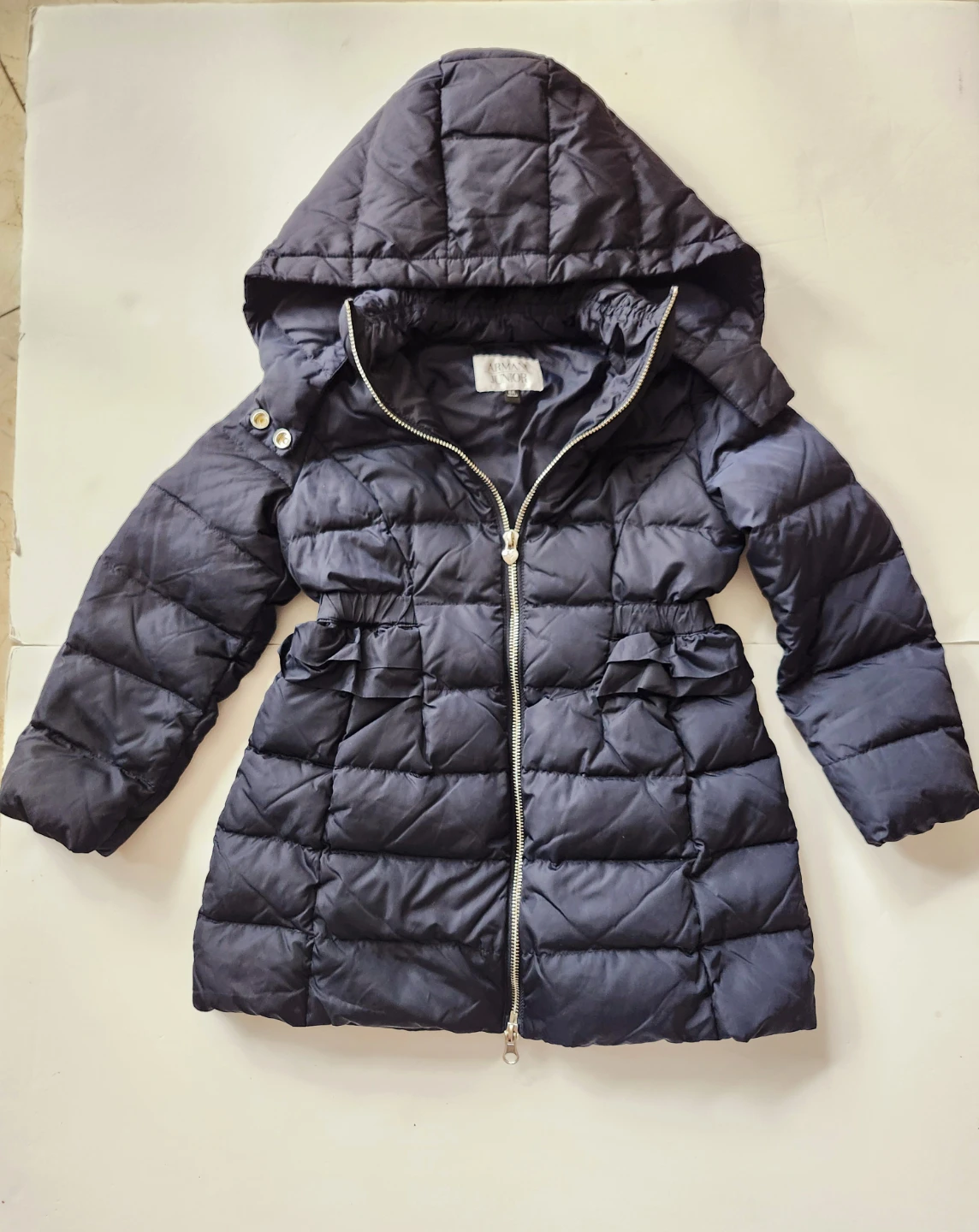 Аrmаni Junior Girls Puffer Jacket - Navy Blue - Size 6A