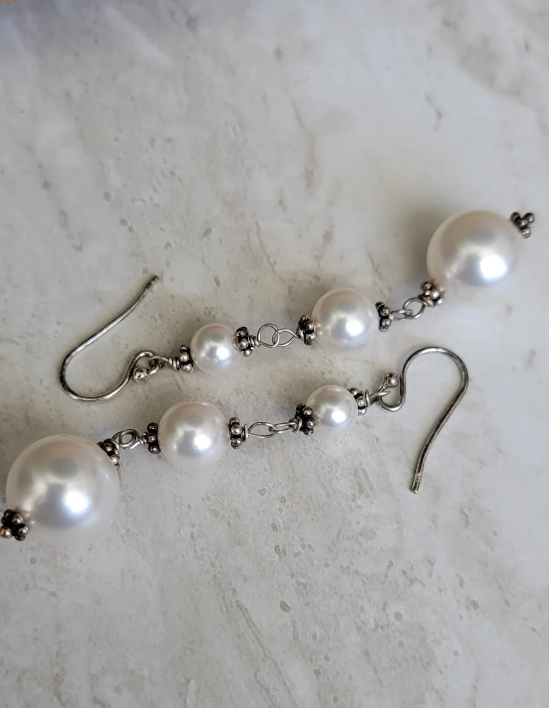 Swarovski pearl earrings - photo 2