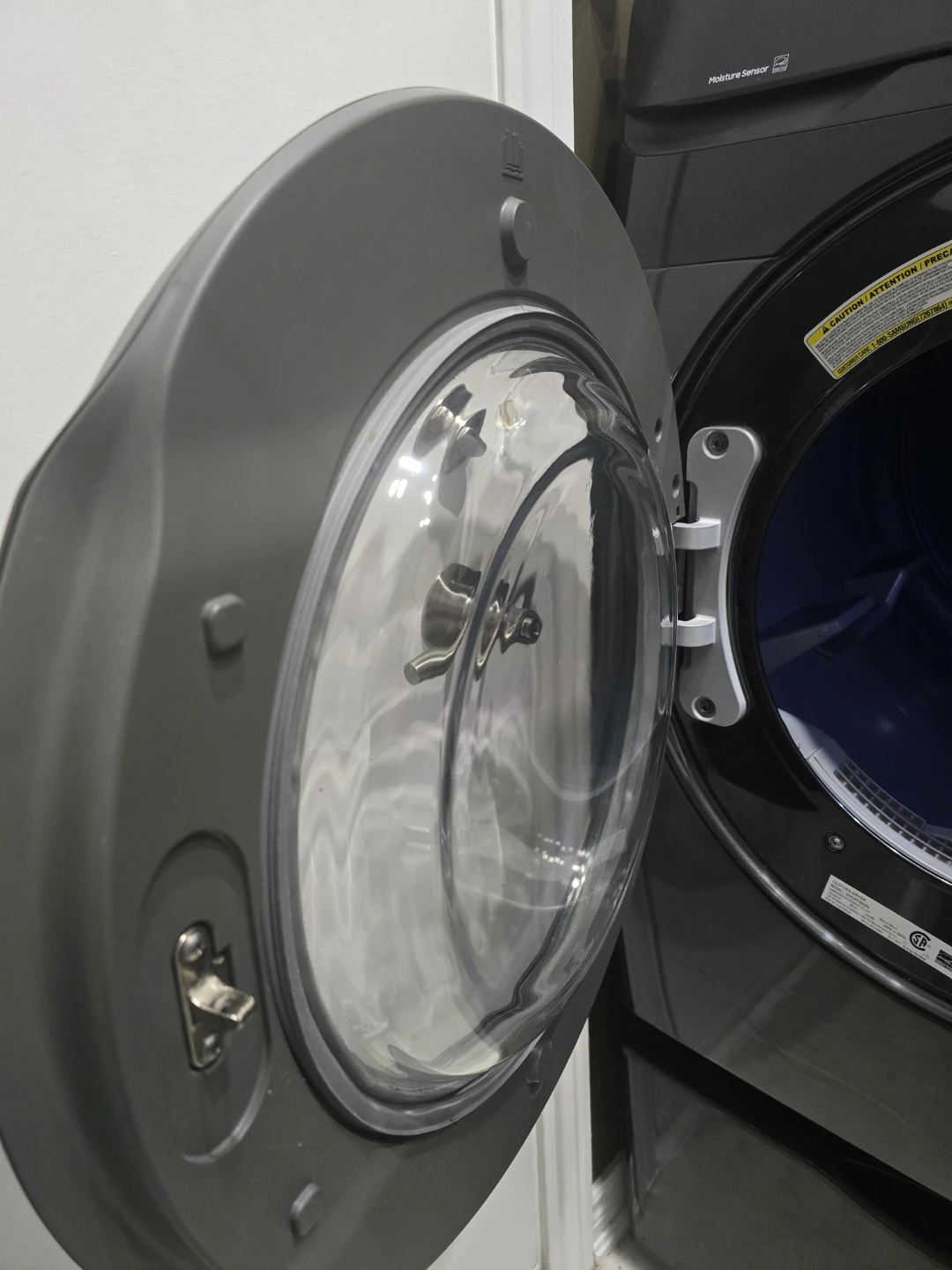 Samsung Black Stainless Electric Clothes Dryer with Pedestal - photo 5