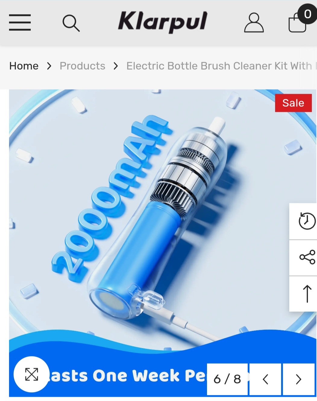 Klarpul Electric Bottle Brush Cleaner Kit - photo 2